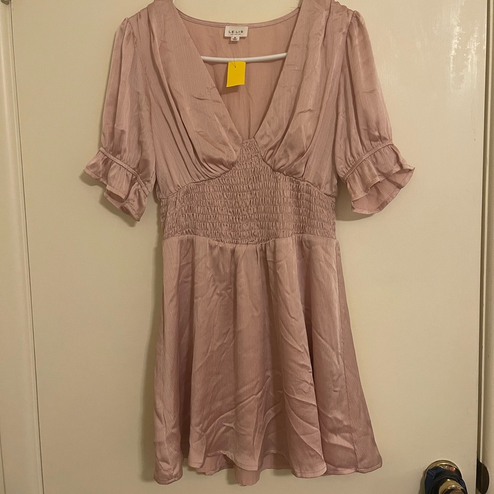 NWOT Le Lis Blush Pink Dress